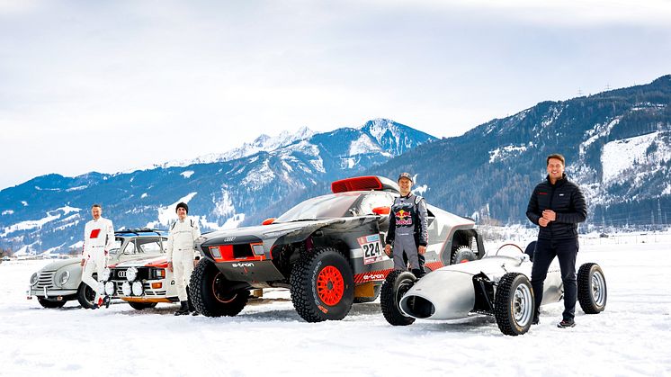 Frank Stippler, Harald Demuth, Mattias Ekström, Julius Seebach (GP Ice Race 2022)