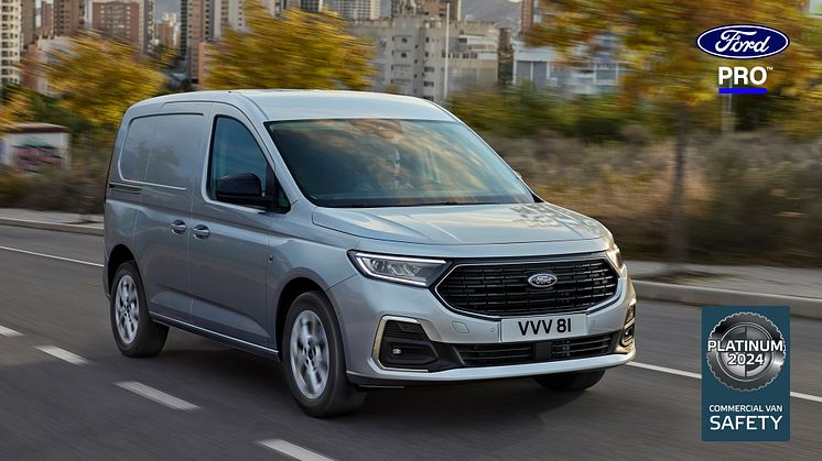 Ford Transit Connectille turvallisuudesta Euro NCAP -testien korkein Platinum Award -palkinto