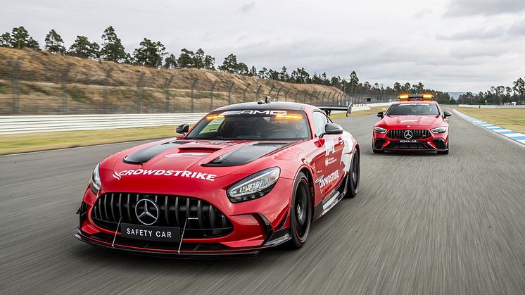 I årets Formel 1 VM  är det Mercedes-AMG GT Black Series som blir Safety Car och Mercedes‑AMG GT 63 S 4MATIC+ som kommer att tjänstgöra som Medical Car.