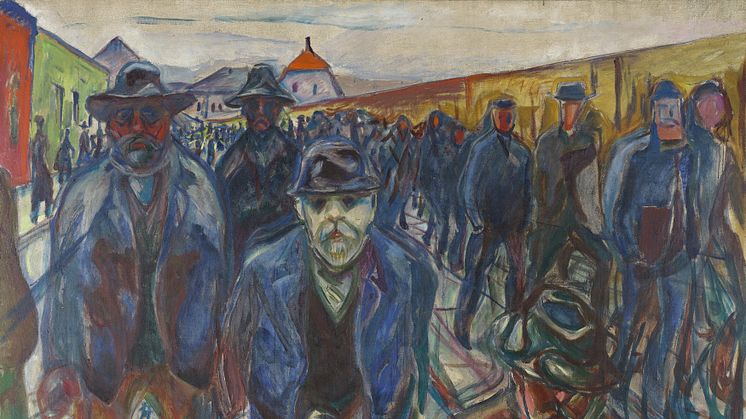 Edvard Munch: Arbeidere på hjemvei / Workers on their Way Home (1913-1915)