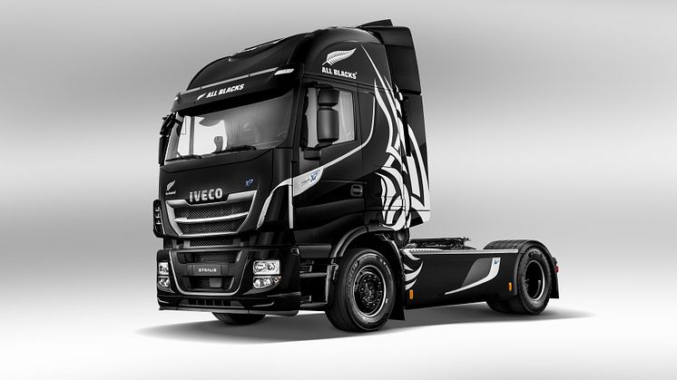 All Blacks “Emotional Truck” er en versjon av nye Stralis XP dedikert til All Blacks-teame.