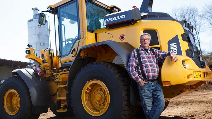 Volvo L60H hjullastare - Pelle Bäfwer på Södra Århults Torv AB