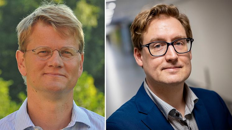 Jesper Johannesen, Köpenhamn och Olof Eriksson, Uppsala, vinner 2022 års Johnny Ludvigsson-priser. Foto: Privat.