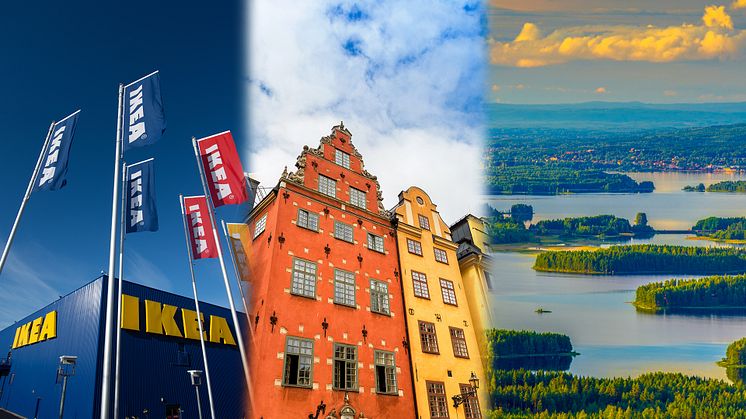 Topp 3: Ikea, Stockholms slott och Gamla stan, Dalarna och Siljan