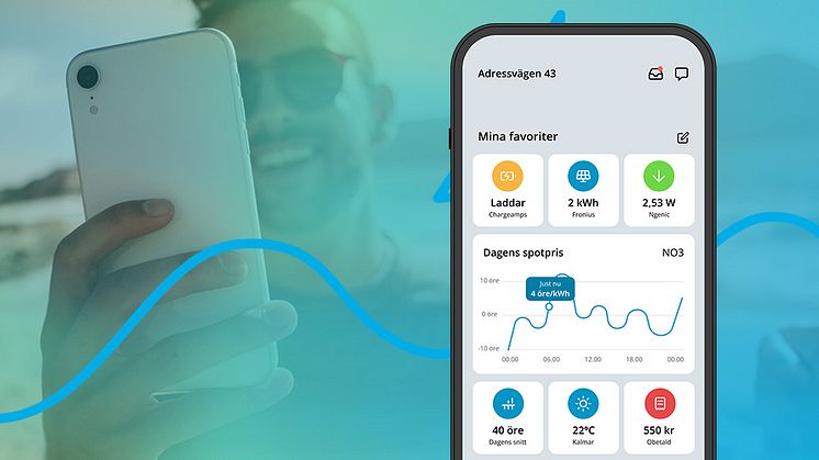 Kalmar Energi lanserar en ny smart app för kundernas samlade energianvändning
