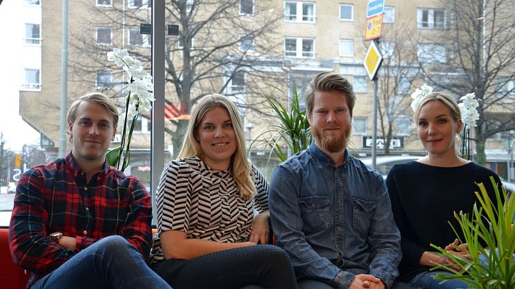 Oliwer, Sara, Henrik och Ann-Sofie började alla sin anställning på Bostadsbolaget som SABO-trainee. 