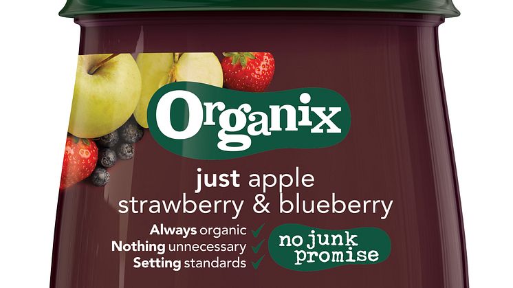 Organix Just apple, strawberry & blueberry