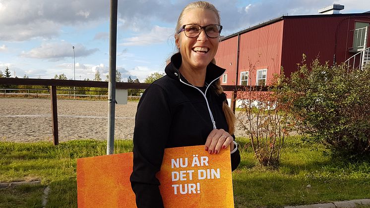 Laila L Sundström väljer att skänka sin del av Kundmiljonen till ridklubben i Arjeplog