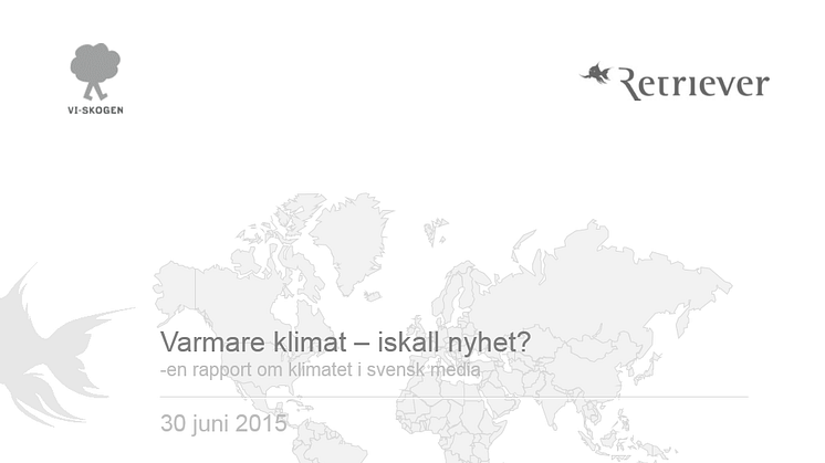 Ny rapport: Så mycket skrivs det om klimatet på Gotland