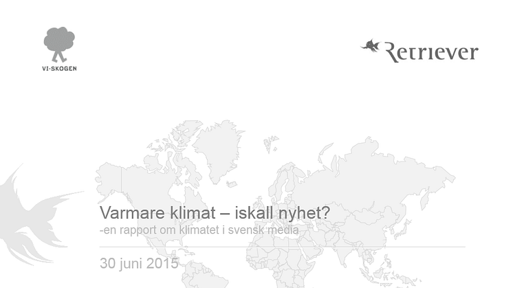 Ny rapport: Skånska medier skriver mest om klimatet