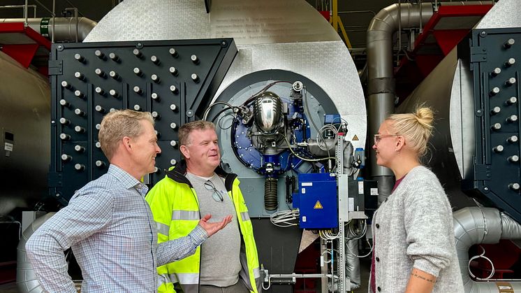 Jönköping Energi invigde tre nya pannor på Ryhovs sjukhusområde för att säkra värmeförsörjningen. 