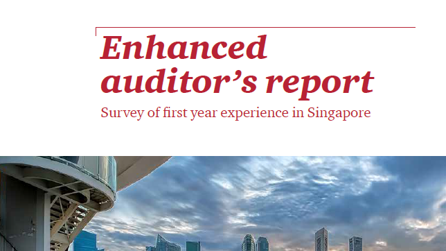 Auditor's reports in Singapore provide greater clarity in resolution of significant matters compared with Hong Kong and UK, finds PwC