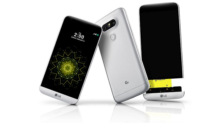 PREMIÄR FÖR LG G5, FÖRETAGETS FÖRSTA MODULÄRA SMARTPHONE