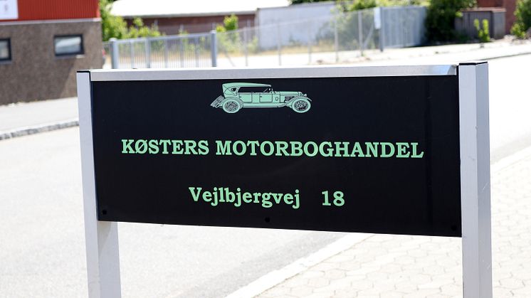 Koster’s Motor Bookstore is estimated at DKK 1-1.5 million (€ 135,000-202,000) and will be sold Friday 7 September.