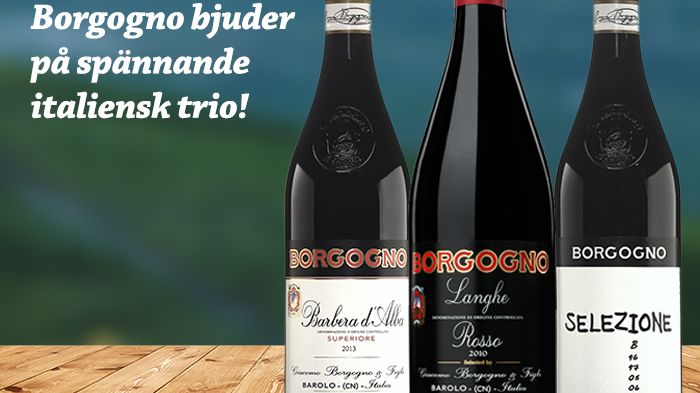 Borgogno bjuder på spännande italiensk trio!