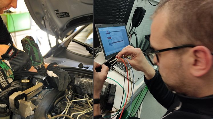 Fordonsbranschen skriker efter fordonstekniker - ju duktigare man är på datateknik och el och elektronik, desto mer jobb finns det. Foto: Pierre Kjellin