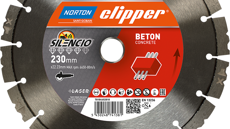 Norton Clipper Pro Silencio Beton 230 mm