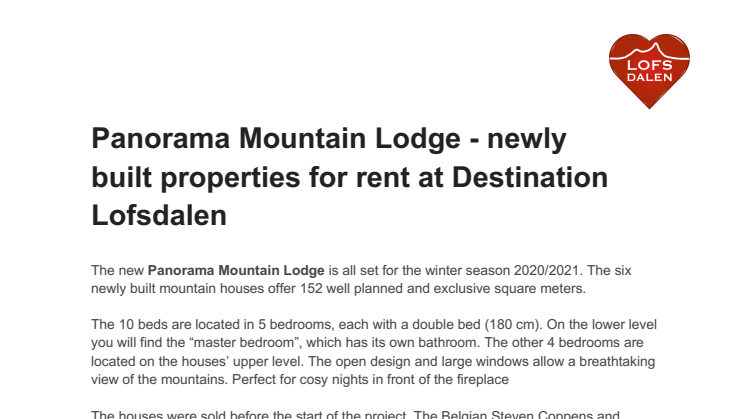 Press release - Panorama Mountain Lodge_Destination Lofsdalen.pdf