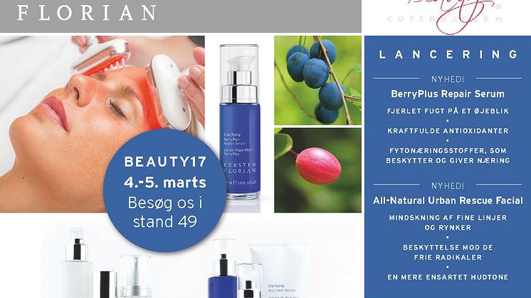 Kerstin Florian på BEAUTY17, Köpenhamn 4-5 mars