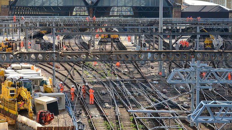 Work continues on £1.2 billion East Coast Upgrade this weekend: passengers reminded not to travel to or from London King’s Cross [Picture: Network Rail]