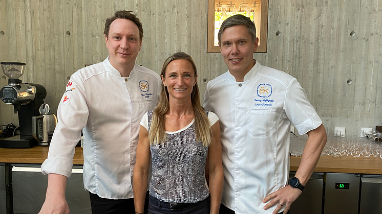 Viktor Westerlind, Hélène Kugelberg och Tommy Myllymäki. 