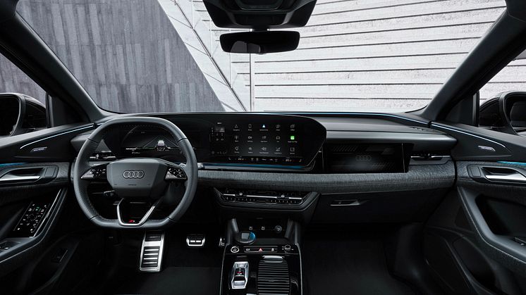 Audi Q6 e-tron (interiør med skærmeksempel)
