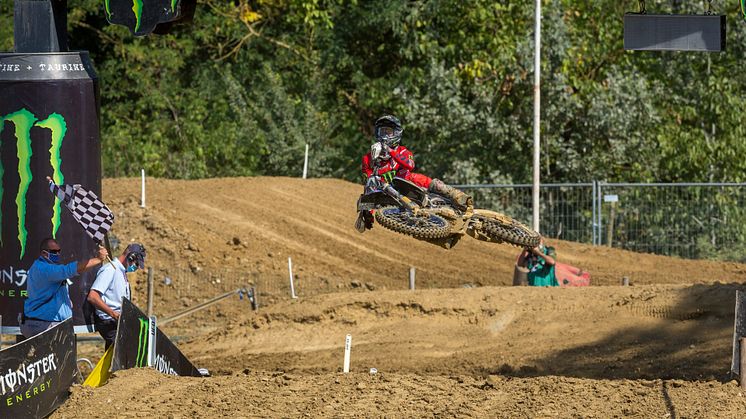 レース1でMXGP初優勝、総合3位で表彰台を獲得した＃91 ジェレミー・シーワー（YZ450F）