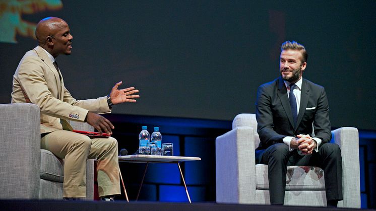 ​David Beckham at the Discovery Leadership Summit 2016