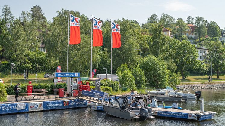 OKQ8 utökar sjömack på Lidingö med förnybara drivmedel 