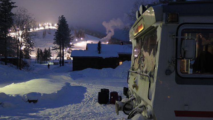 Boendet är i Kåbdalis på Blåfjell stugby söder om Jokkmokk. Foto:Ulrica Dahlqvist