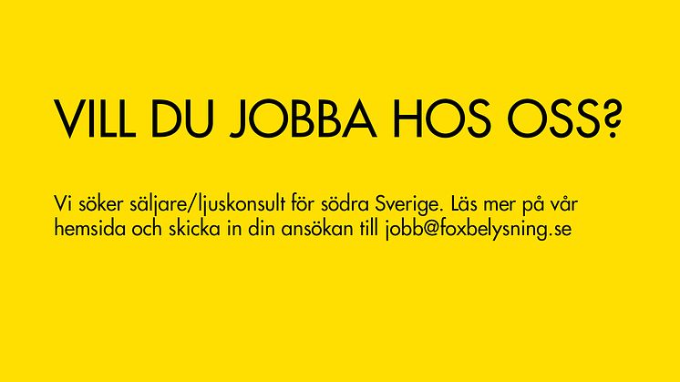 Vill du jobba med ljus