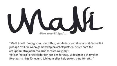 MaNi designar profilkläder till företag med det där lilla extra