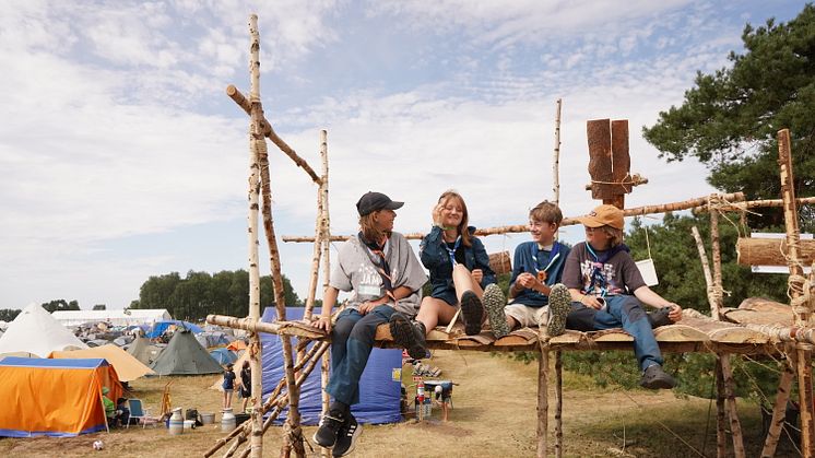 Avslut på sommarens största ungdomsläger Jamboree22 – kungen gjorde raketen