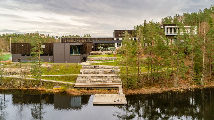 Tvedestrand videregående skole. Foto: Hundven-Clements. 