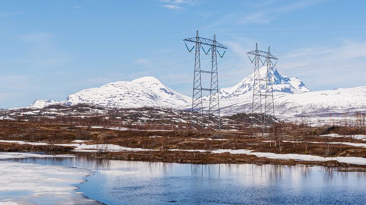 Kraftnett langs E6 Narvik-Tromsø