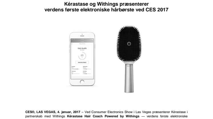 Kérastase og Withings lancerer den første 'smart' hårbørste 