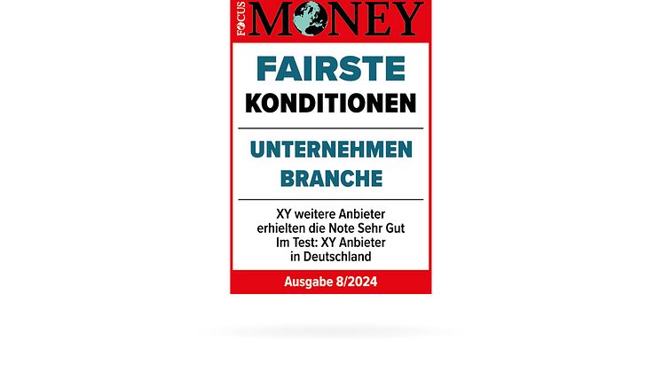 Unternehmen mit den „Fairsten Konditionen“ 