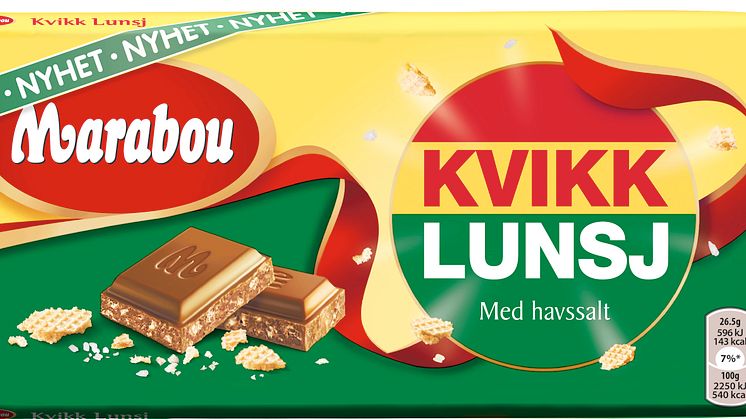 Norsk ”tursjokolade” sätter smak på nya Marabou Kvikk Lunsj 