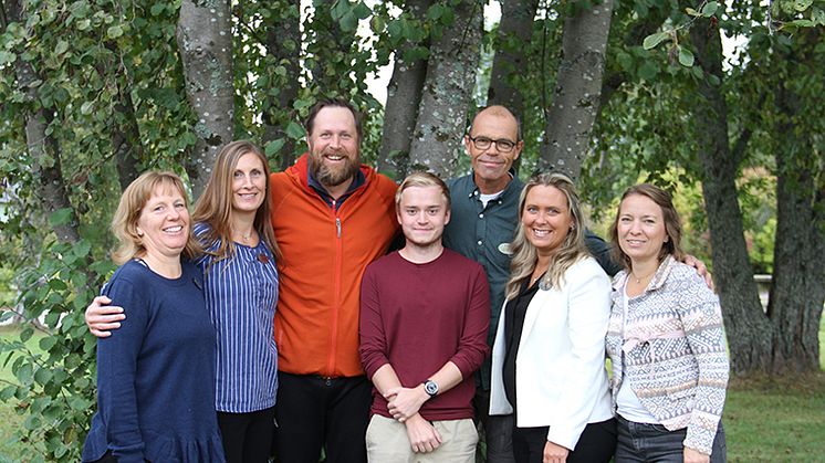 De kan bli Årets team, från vänster Kristin Nyberg, Kristina Russel, Mathias Åström, Erik Wållberg, Lars Vikberg, Carina Söderlind Löfvander och Sara Marklund.