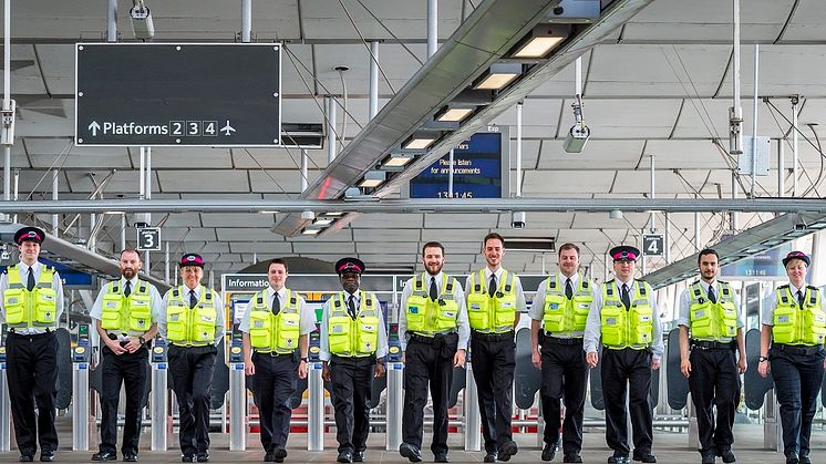 Some of the new officers who are patrolling Thameslink and Great Northern