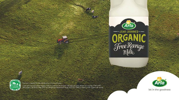 Arla Foods builds on success of Organic Milk launch by dialling up free range credentials 