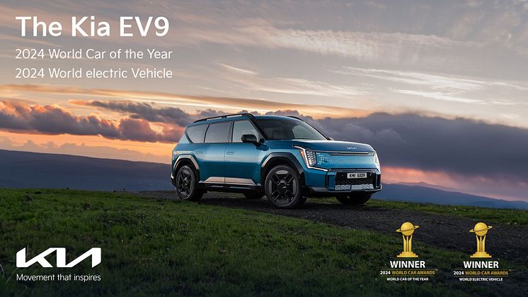 Kias dobbelt-triumf ved World Car Awards 2024 bevidner EV9s klasseledende udmærkelse i autobranchen