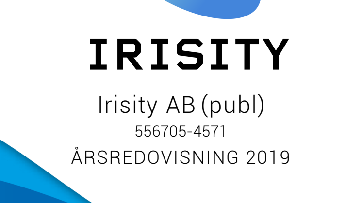 Irisity AB (publ) har publicerat årsredovisning för 2019