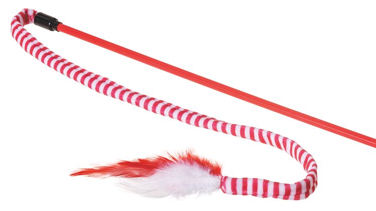 Little&Bigger Holiday Parade Cat Toy Candy Cane Worm Wand