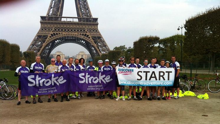 Cyclists tackle Paris to Jersey cycle for the Stroke Association