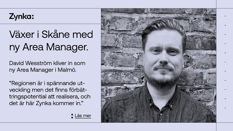 Zynka stärker upp i söder – Ny Area Manager med lång erfarenhet inom Information Management 