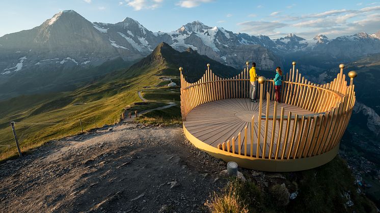 Männlichen Krone, 360-Grad-Plattform, ©Luftseilbahn Wengen-Männlichen.