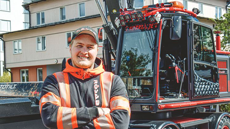 Andreas Karlsson och hans hjulgrävare vann tävlingen även 2020, då den arrangerades för första gången.  Foto: Ulrika Andersson