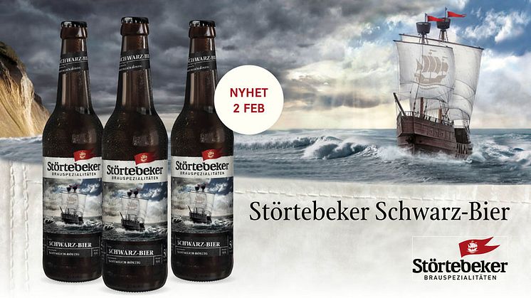 Det mörka lagerölet Schwarzbier från Störtebeker lanseras den 2 februari i Systembolagets tillfälliga sortiment. Ett perfekt val till korv och charkuterier. Prova gärna även till musslor!