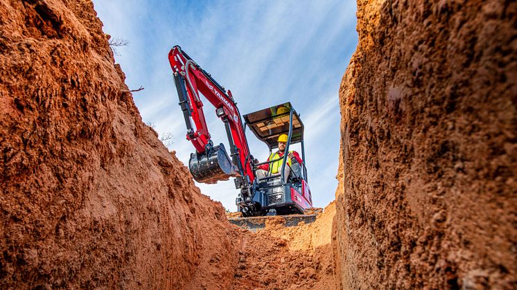 Yanmar Celebrates 30 Years of Zero Tail Swing ViO Excavators Working Safely in Tight Locations